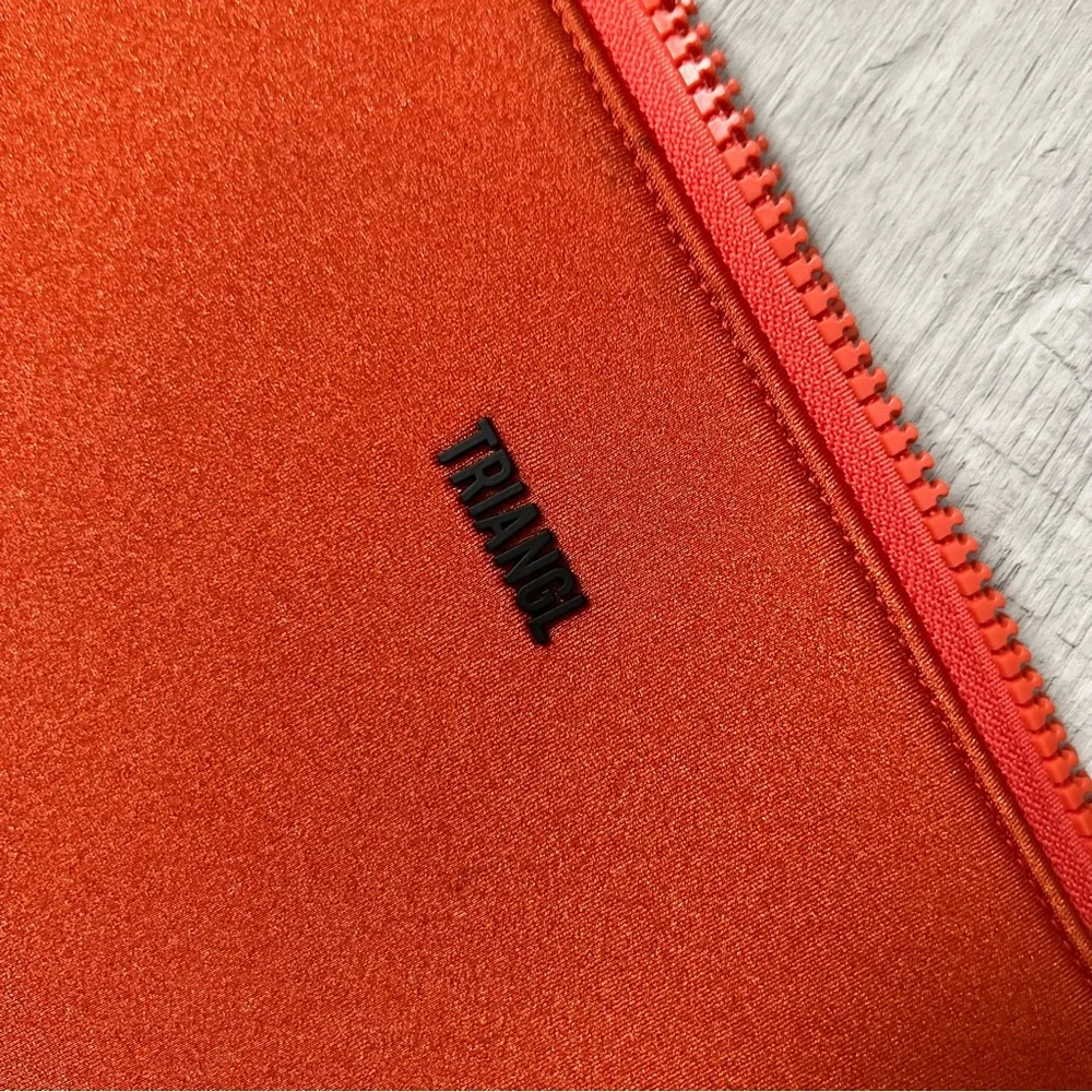 TRIANGL BIKINI Tangerine Neoprene Zip Pouch Travel Vacation Swim Beach